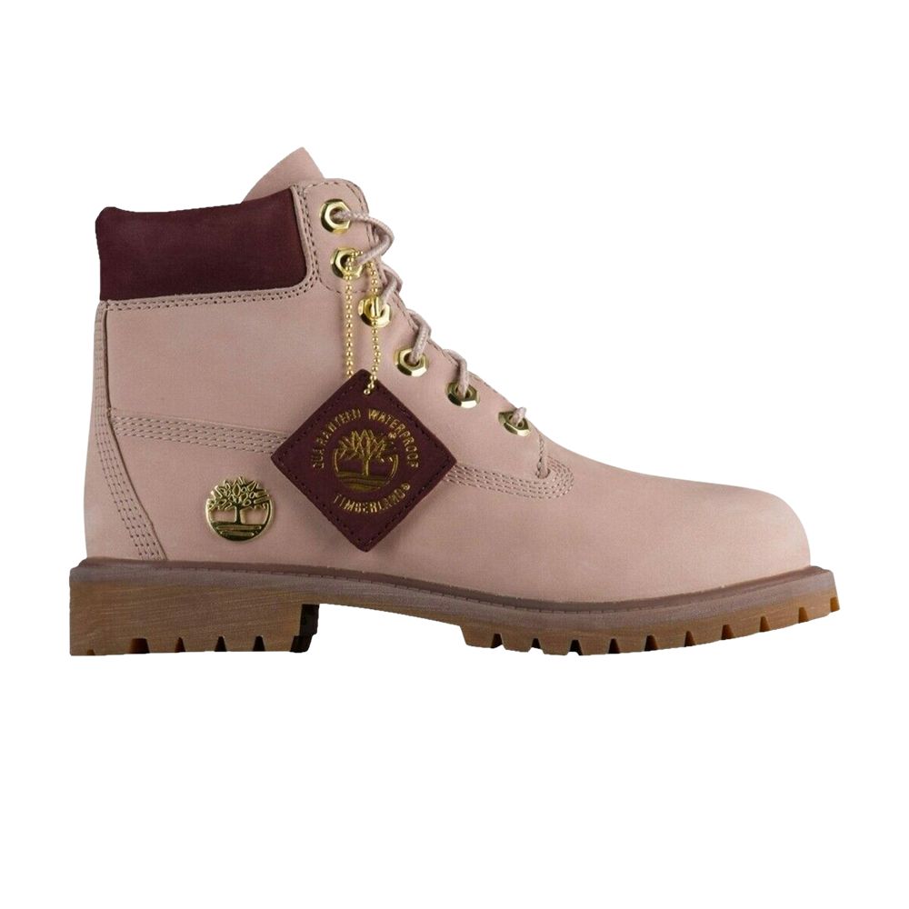 Pre-owned Timberland Foot Locker X Nas X 6 Inch Premium Boot Junior 'legends Club - Mauve Shadow' | Pink | Kid