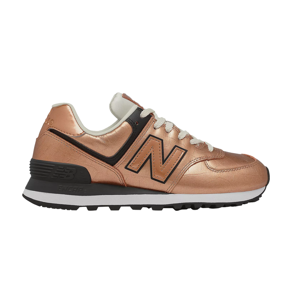 Pre-owned New Balance Wmns 574 'bronze' In Gold