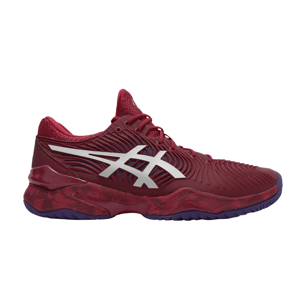 Pre-owned Asics Court Ff Novak 'french Open - Cranberry' In Red