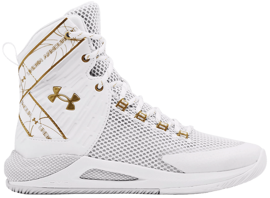 Buy Wmns HOVR Highlight Ace 'White Metallic Gold' 3023708 100 GOAT