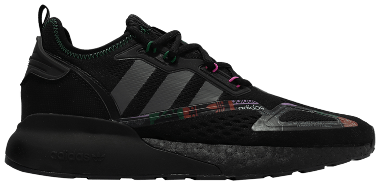Buy ZX 2K Boost 'Black Bright Green' - GX2719 | GOAT