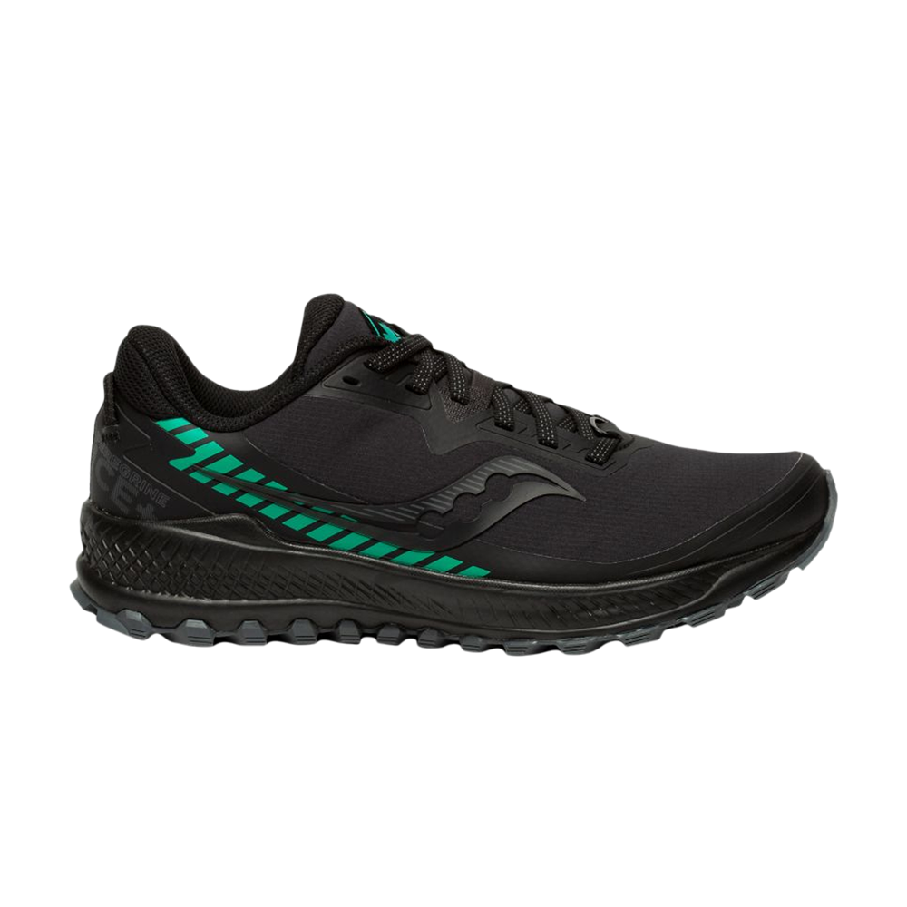 Pre-owned Saucony Wmns Peregrine Ice+ 'black Jade'
