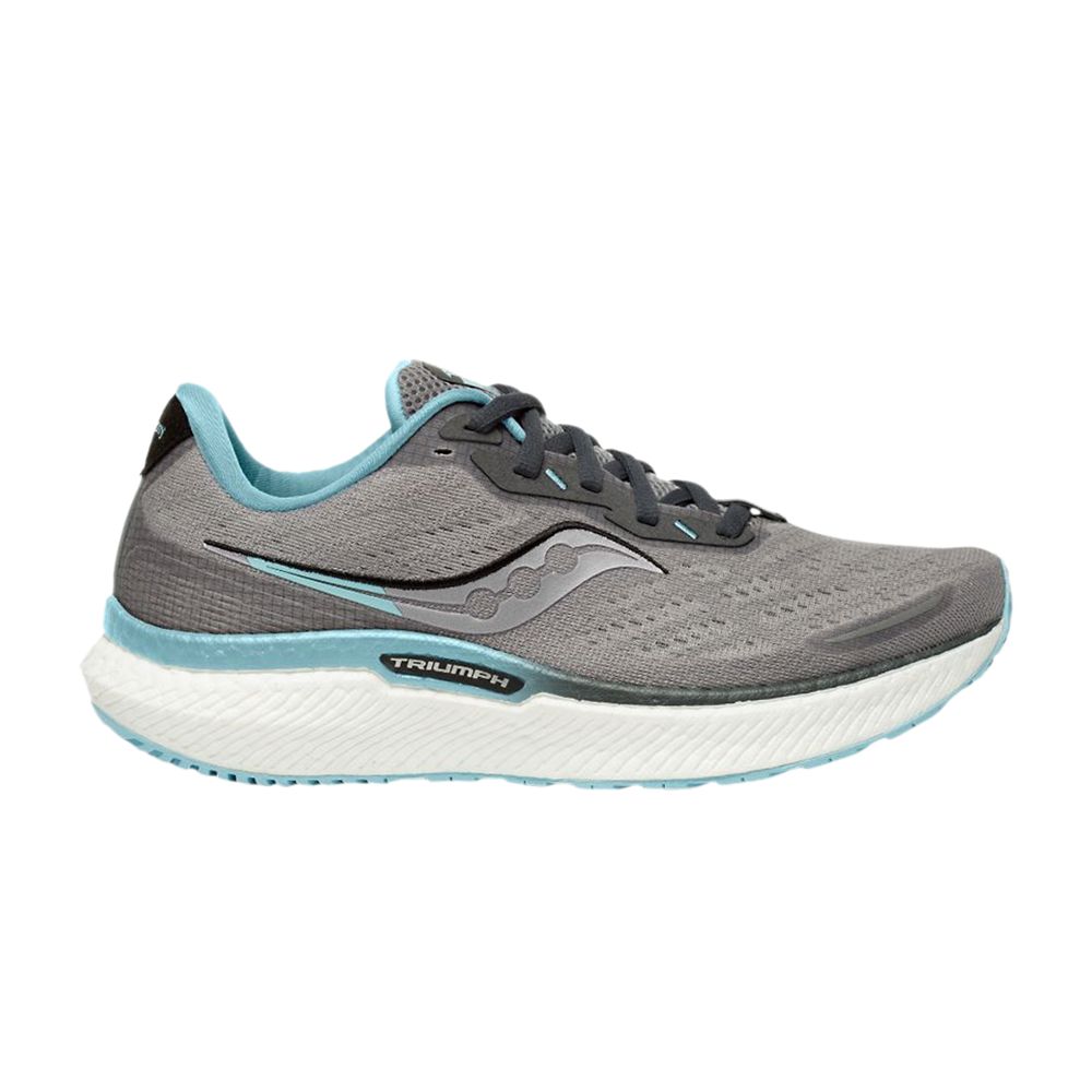 Pre-owned Saucony Wmns Triumph 19 'alloy Powder' In Grey