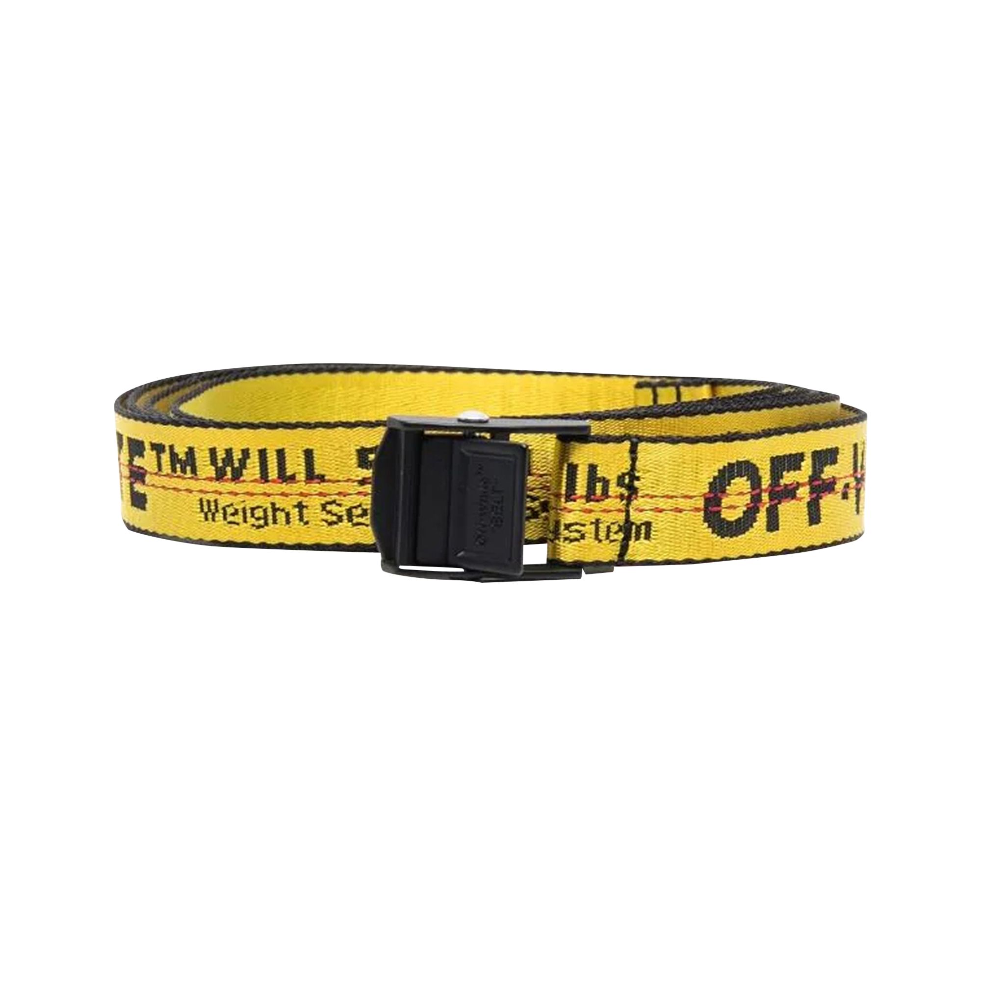 Off-White Mini Industrial Belt 'Yellow/Black' | Men's Size Onesize