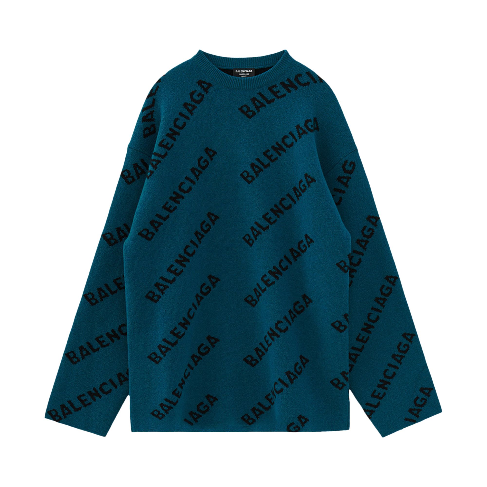 Balenciaga Top 'Petrol Blue/Black' | Men's Size M