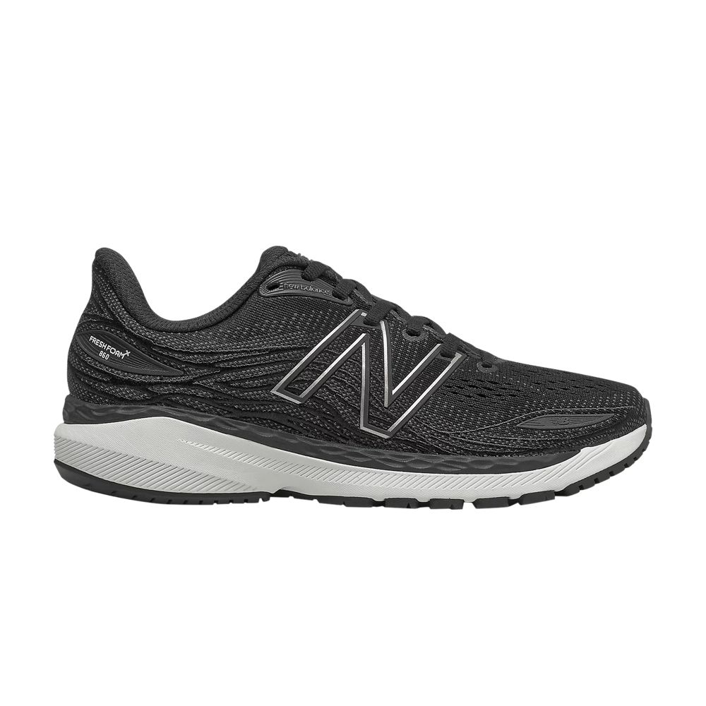 New Balance Wmns Fresh Foam X 860v12 2A Wide 'Black White' | Women's Size 9 - W860M12-2A