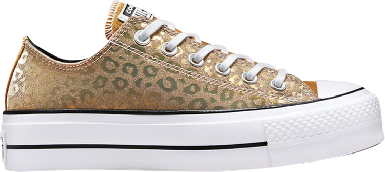 Buy Wmns Chuck Taylor All Star Platform Low 'Authentic - Gold Leopard' - - Gold | GOAT