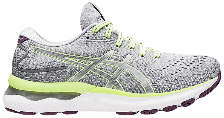 Asics Wmns Gel Nimbus 24 Piedmont Grey Lime Green