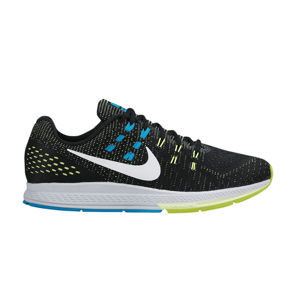 Nike Air Zoom Structure 19 Wide 'Black Volt Blue Lagoon' | Men's Size 11.5 - 806581-010