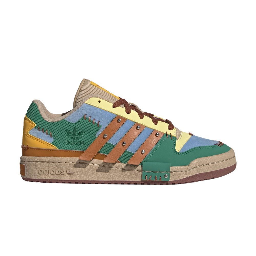 Pre-owned Adidas Originals Melting Sadness X Forum Exhibit Low 'puppet Costume - Tech Copper' In Multi-color