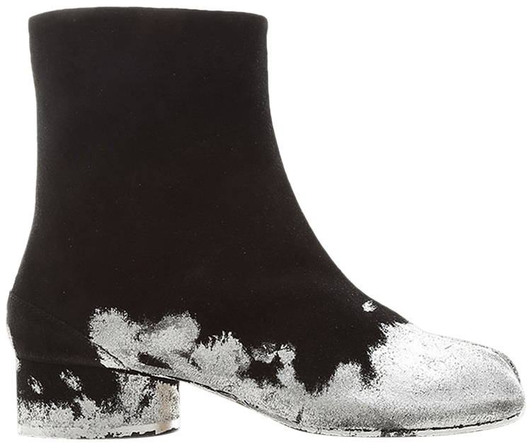 Maison Margiela Wmns Tabi Boot 'Painted - Black Silver'