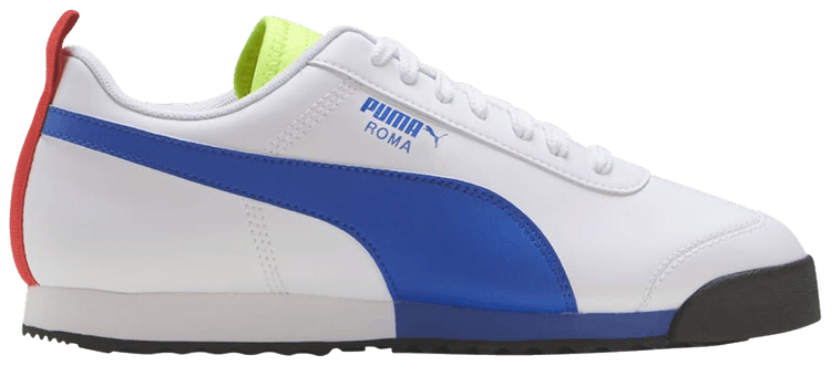 Puma Roma Jr Play On   White Dazz Blue