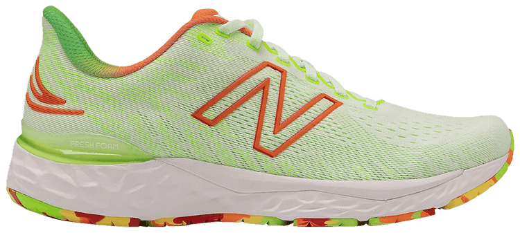 New Balance Fresh Foam 880v11 2E Wide White Energy Lime