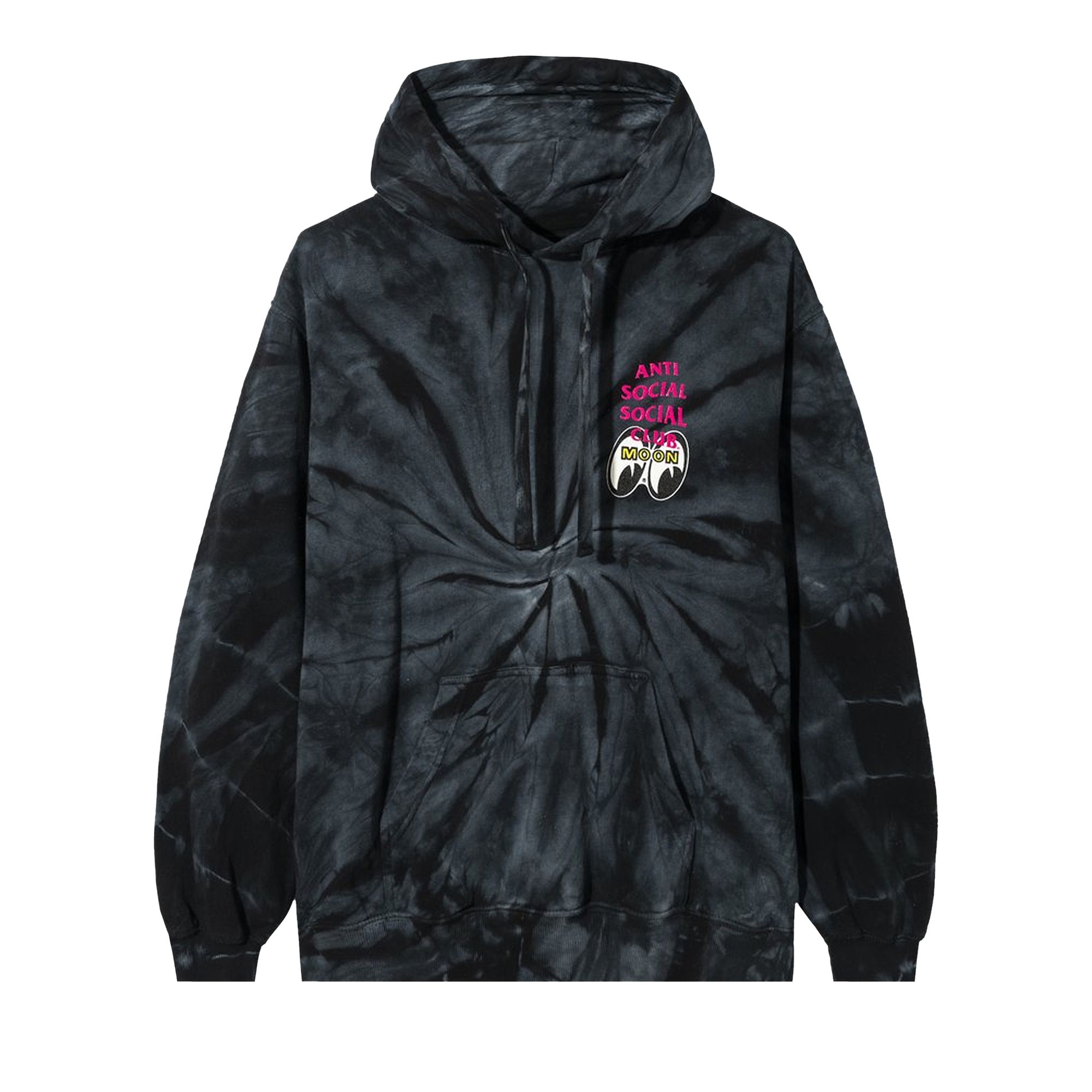 Anti Social Social Club x Mooneyes Stacked Hoodie 'Black Tie Dye' | Men's Size S