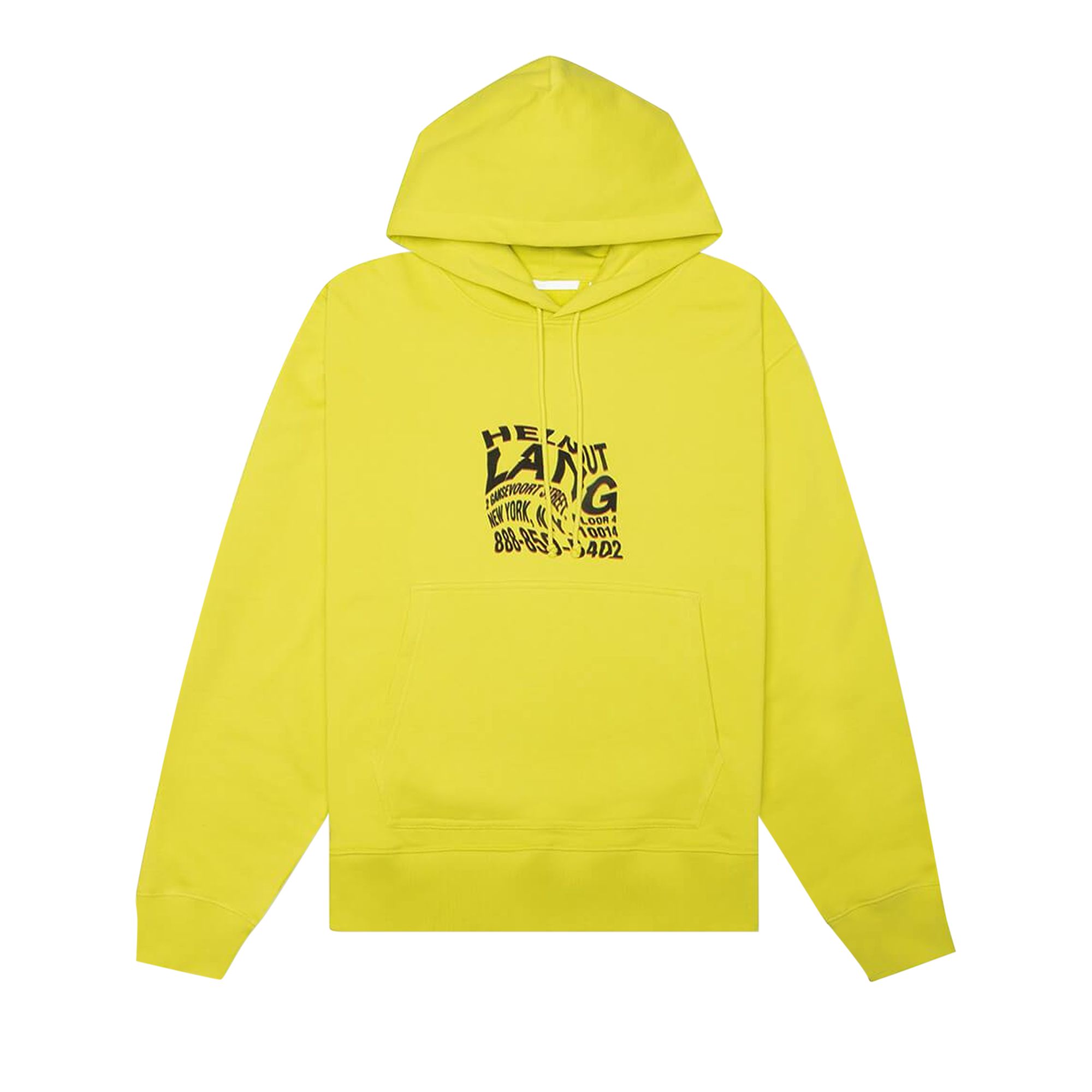 Pre-owned Helmut Lang Warp Hoodie 'bold Lime' | Green | Men's Size Xxl