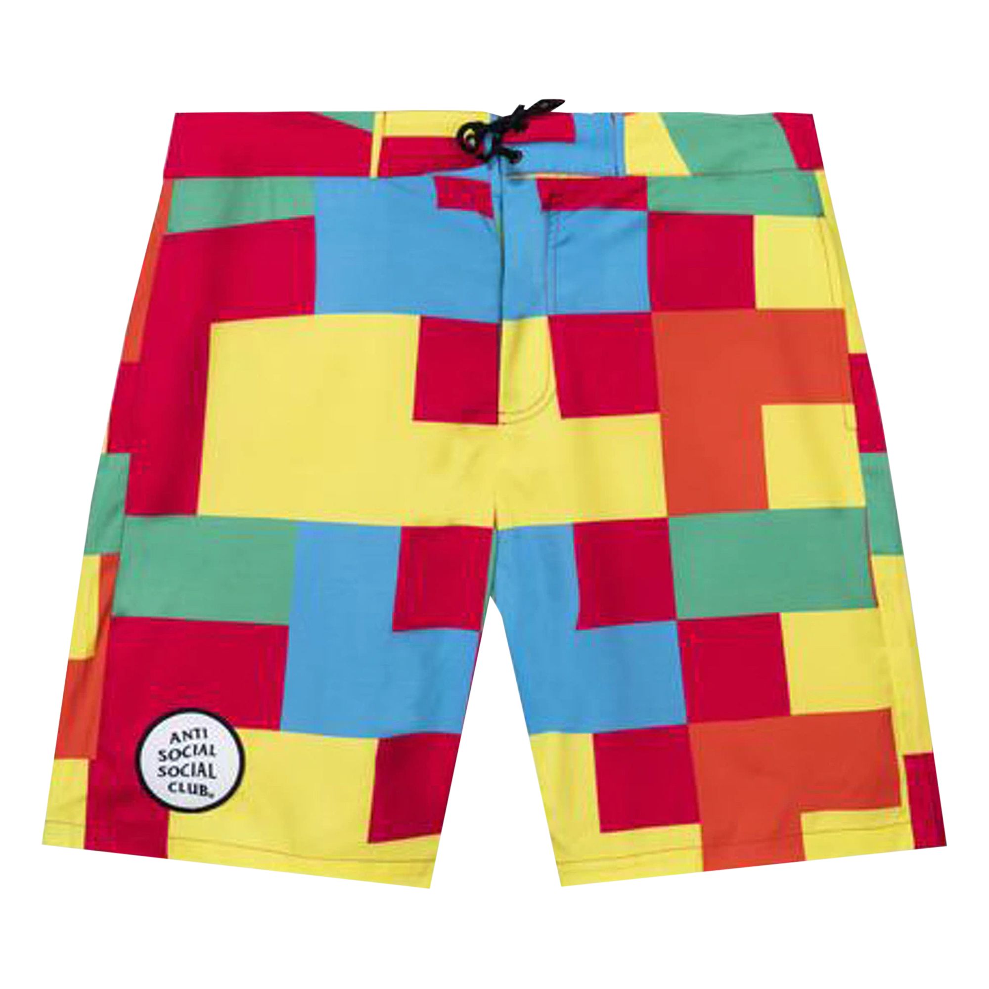 Anti Social Social Club Kook Board Shorts 'Multi' | Red | Men's Size L