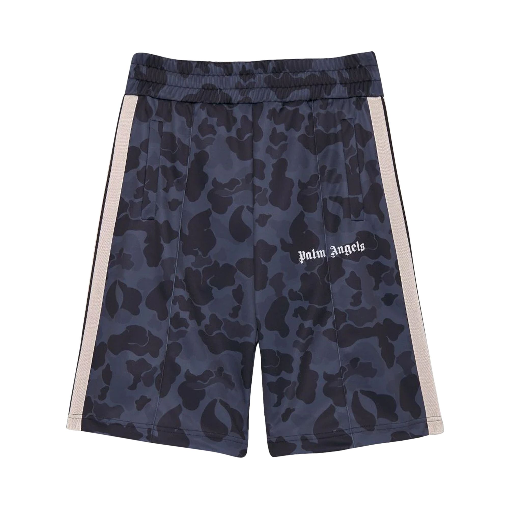 Palm Angels Night Camo Track Short 'Black/White' | Men's Size M