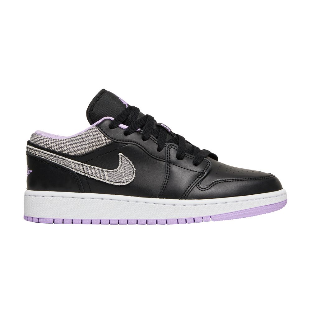 Air Jordan 1 Low SE GS 'Houndstooth' | Black | Kid's Size 5