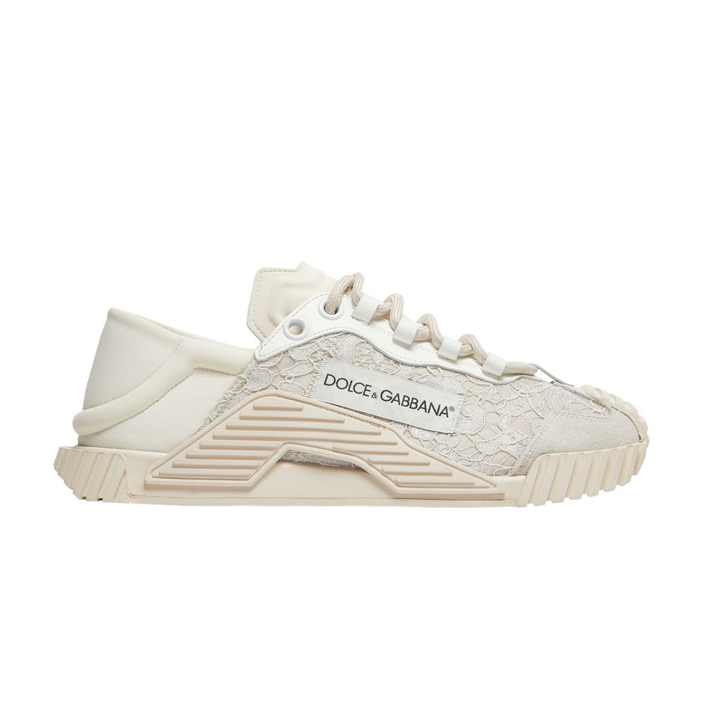 Pre-owned Dolce & Gabbana Wmns Ns1 Slip On 'white Lace' | Women's Size 42