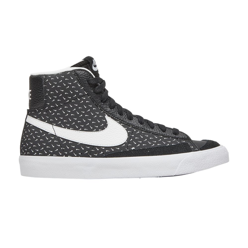 Pre-owned Nike Blazer Mid '77 Gs 'polka Swoosh' | Black | Kid's Size 5