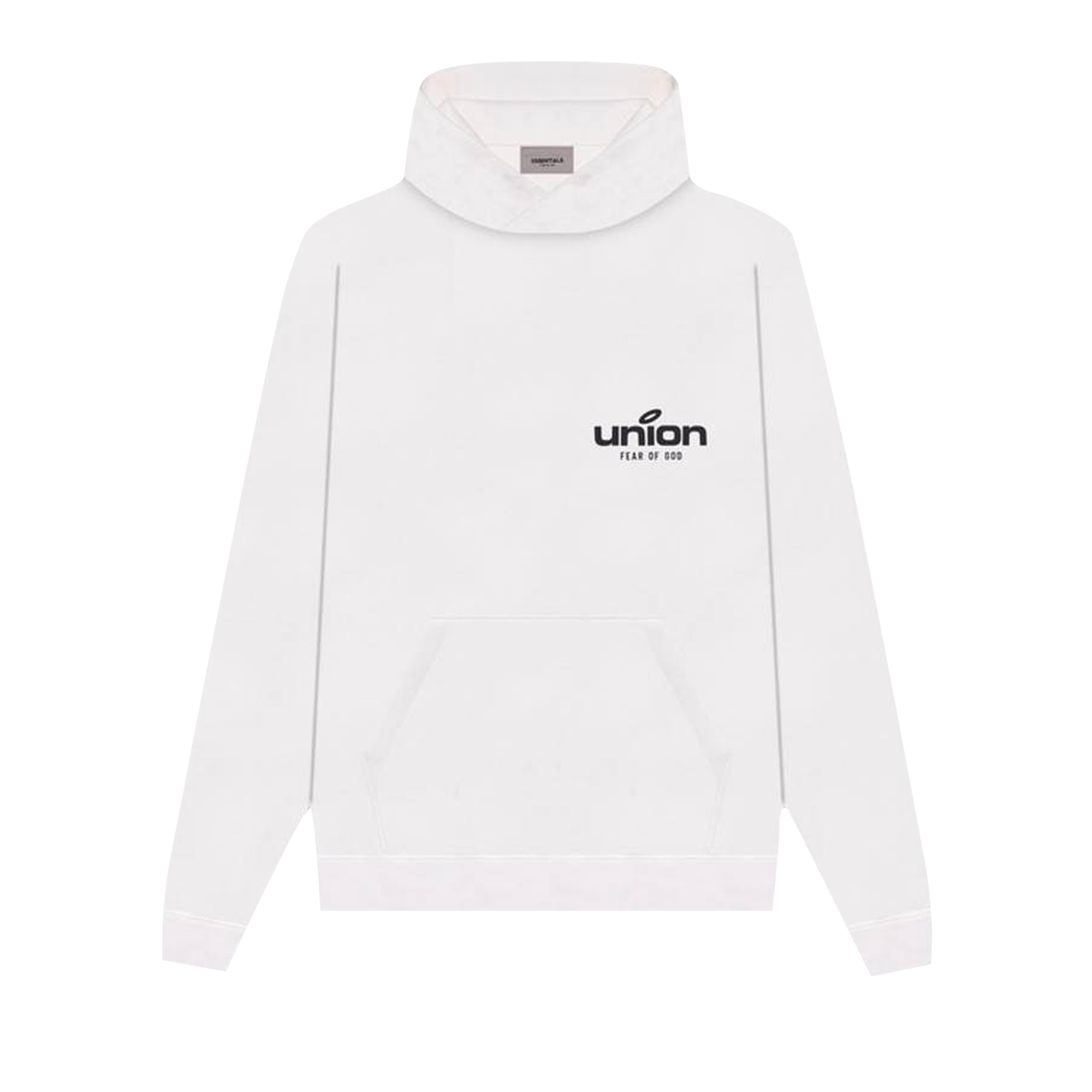 Pre-owned Essentials Fear Of God  X Union Vintage Hoodie 'white'