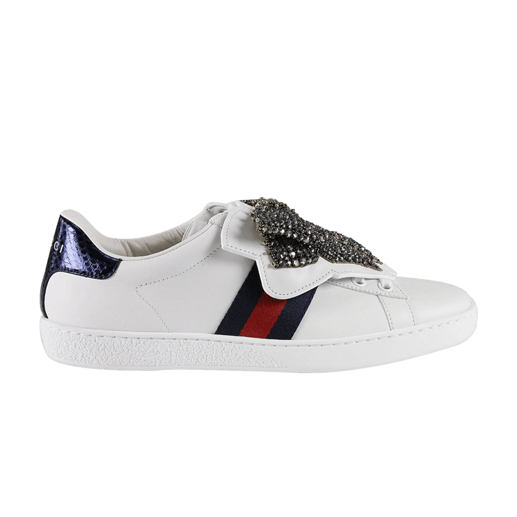 Size 4.0 Gucci Wmns Ace Rhinestones