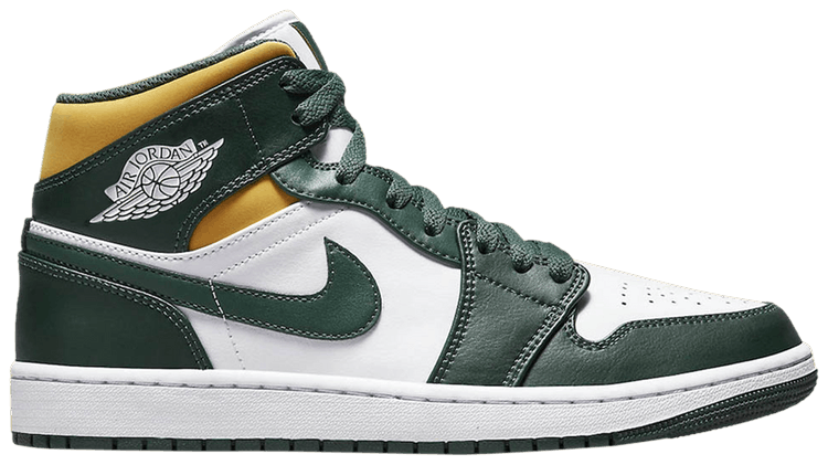 関税込 NIKE AIR JORDAN 1 MID SEATTLE SUPERSONICS 554724-371 Buy Air Jordan 1 Mid 'Sonics' - 554724 371 | GOAT