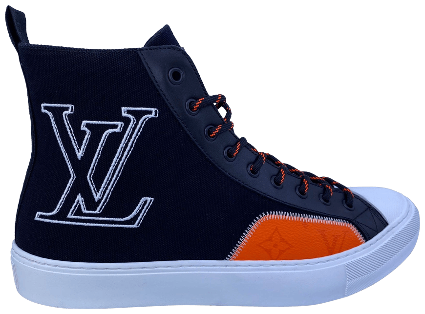 Buy Louis Vuitton Tattoo Sneaker Boot 'Black Orange' G00210 GOAT
