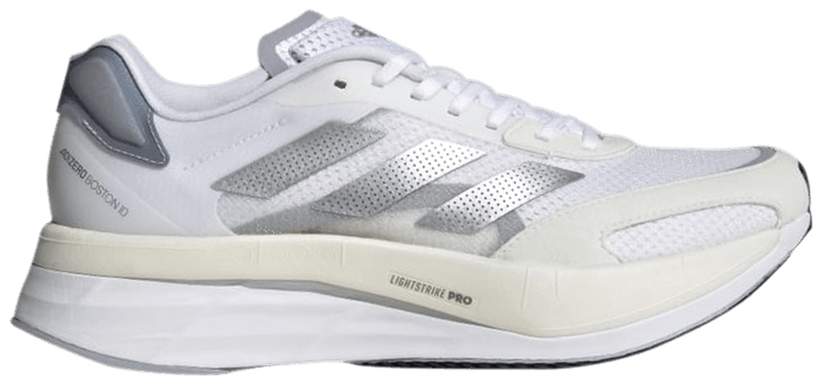 Adidas Wmns Adizero Boston 10 White Silver Metallic