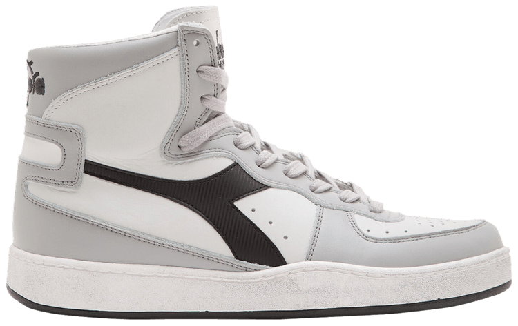 Diadora Mi Basket Used White High Rise