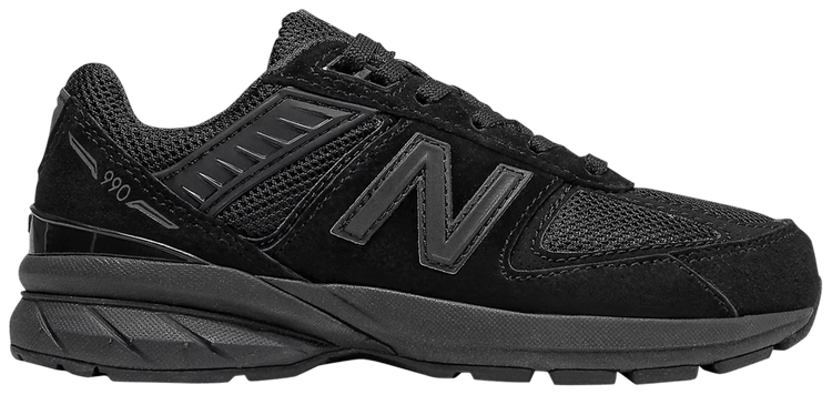 New Balance 990v5 Little Kid Wide Triple Black