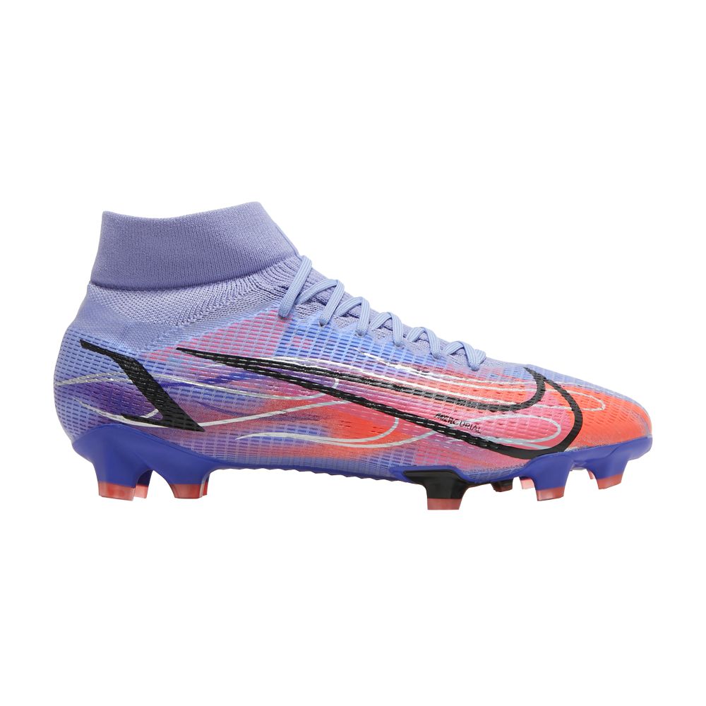 Nike Kylian Mbappé x Mercurial Superfly 8 Pro FG 'Flames' | Purple | Men's Size 11.5