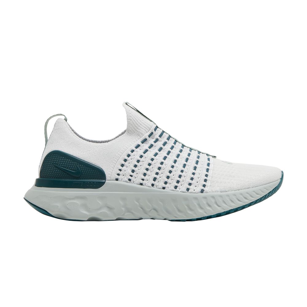 Nike Wmns React Phantom Run Flyknit 2 'Platinum Tint Dark Teal Green' | White | Women's Size 11.5