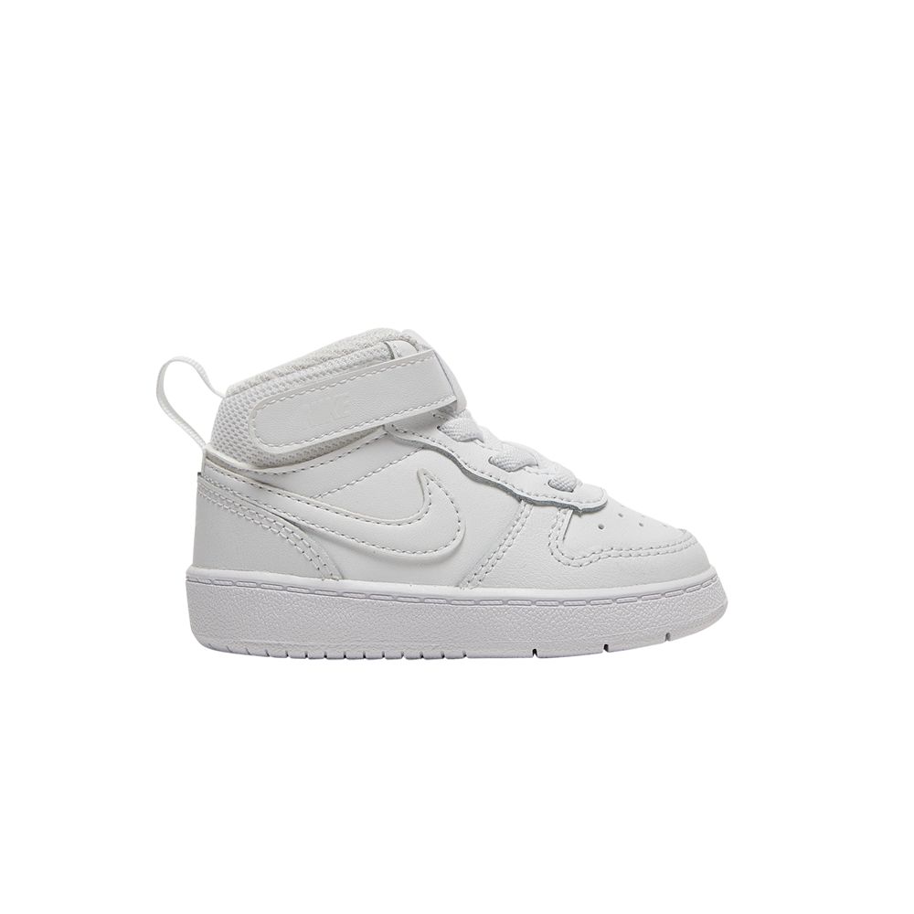 Pre-owned Nike Court Borough Mid 2 Td 'triple White' | Infant Size 5
