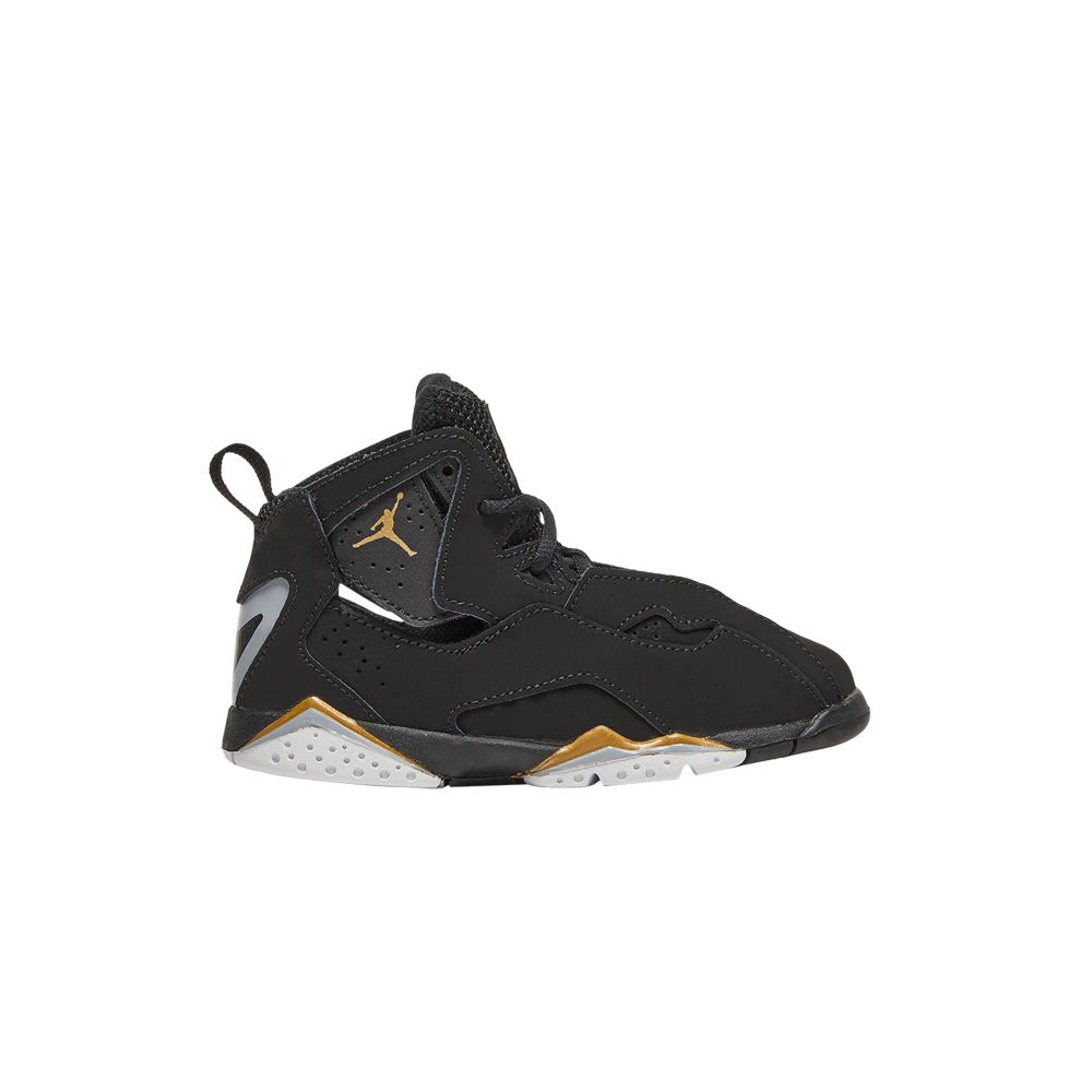 Pre-owned Air Jordan Jordan True Flight Td 'black Metallic Gold' 2019 | Infant Size 9