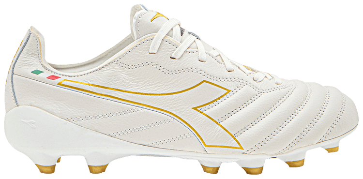 Diadora Brasil Elite Tech LPX FG White Gold