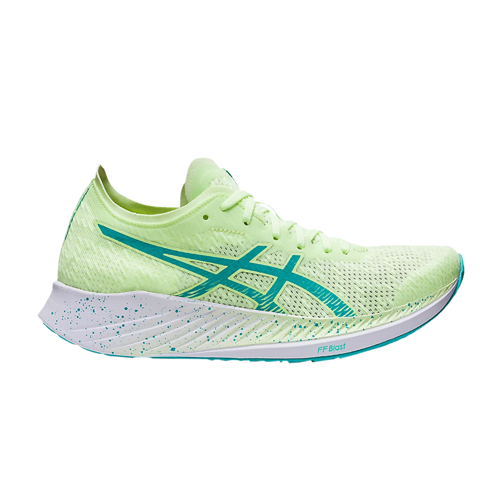 Pre-owned Asics Wmns Magic Speed 'illuminate Yellow Sea Glass' In Green