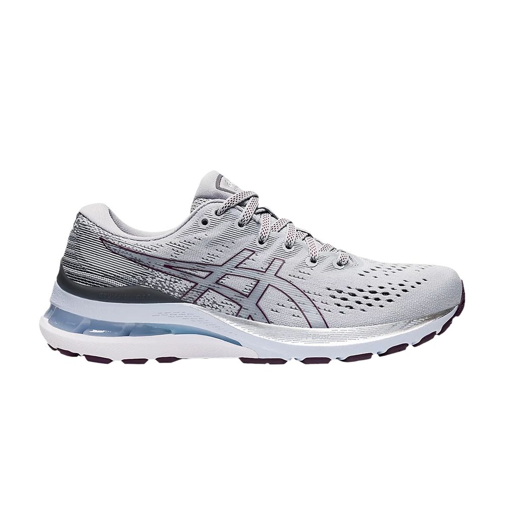 Pre-owned Asics Wmns Gel Kayano 28 Wide 'piedmont Grey Deep Plum'
