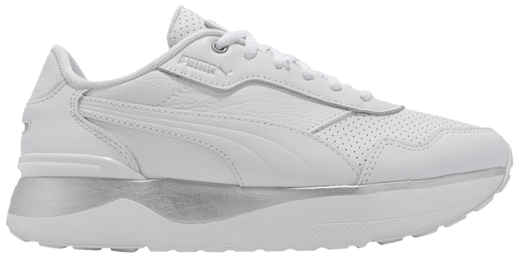 Puma Wmns R78 Voyage Premium Leather White Silver