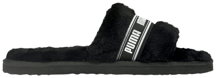 Puma Fluff Slide Jr Black