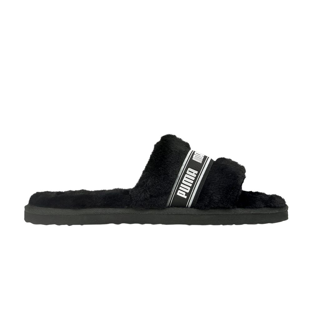 Pre-owned Puma Fluff Slide Jr 'black' | Kid's Size 5