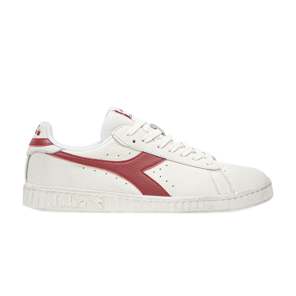 Pre-owned Diadora Game L Low Waxed 'white Red Pepper' | Men's Size 8.5