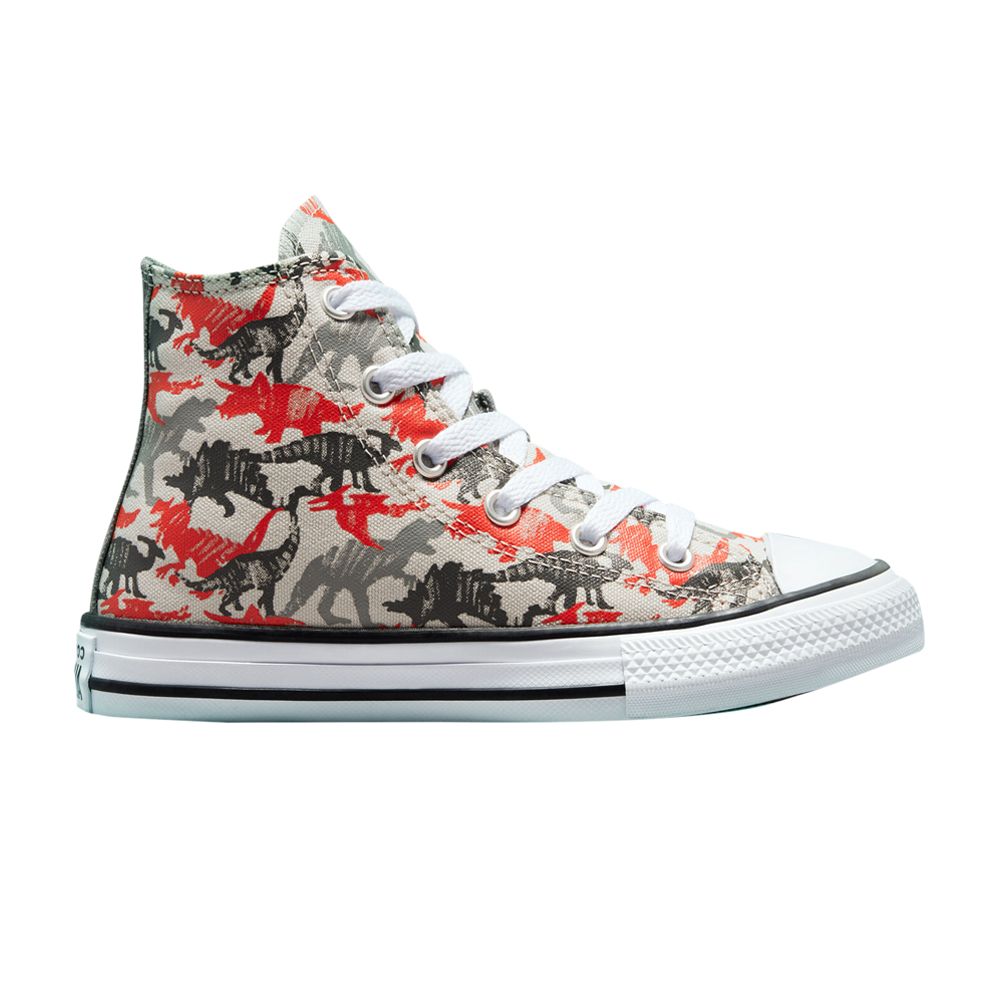 Pre-owned Converse Chuck Taylor All Star High Gs 'dino Daze - Mouse' | Grey | Kid's Size 12
