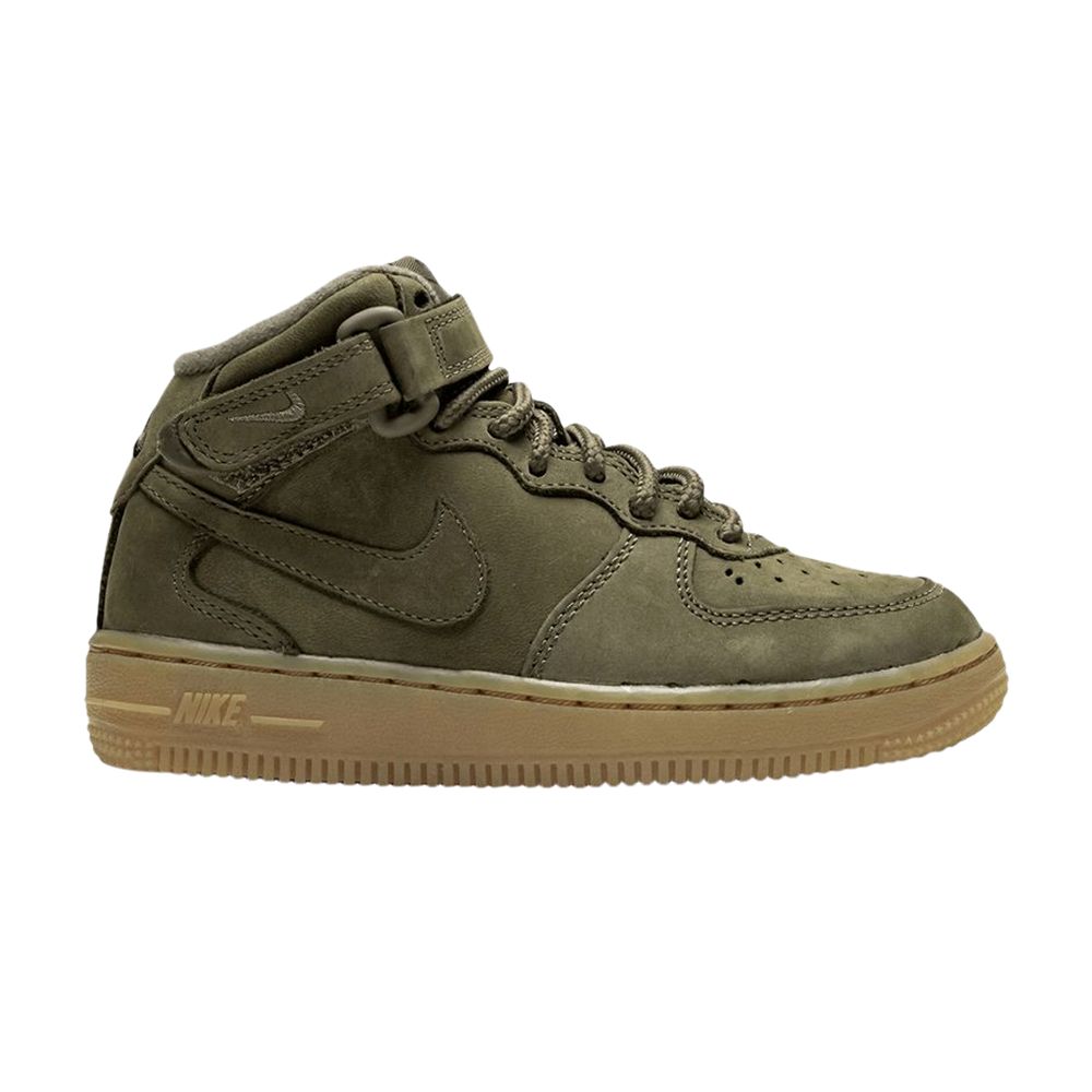 Nike Air Force 1 Mid WB PS 'Medium Olive Gum' | Green | Kid's Size 13.5