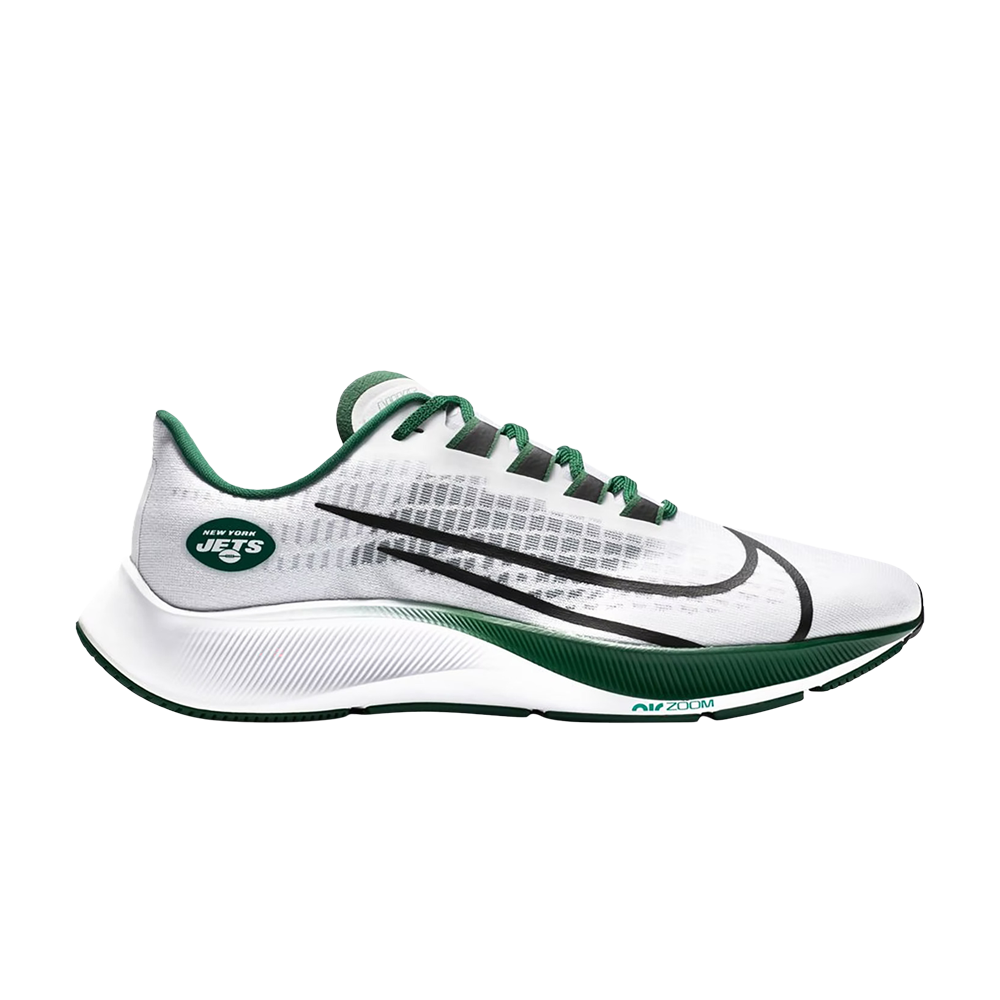 Pre-owned Nike Air Zoom Pegasus 37 'new York Jets' In White