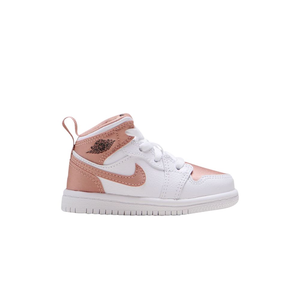 Air Jordan 1 Mid TD 'White Rose Gold' - 644507-190