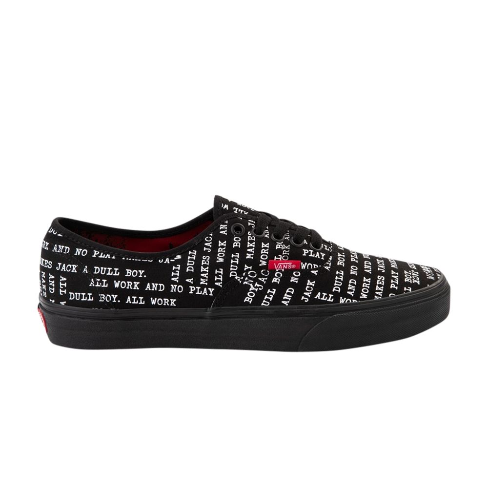 Pre-owned Vans House Of Terror X Authentic 'the Shining' In Black