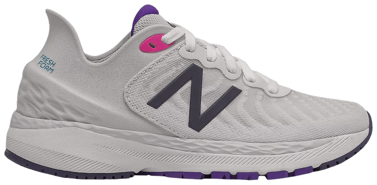 New Balance Fresh Foam 860v11 Big Kid Wide White Deep Violet
