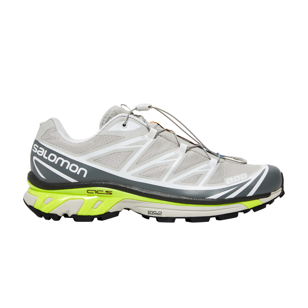 Pre-owned Salomon Xt-6 Advanced 'lunar Rock Safety Yellow' In Grey