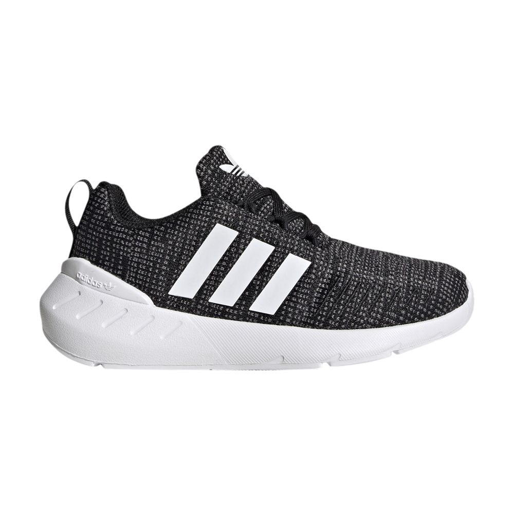 Pre-owned Adidas Originals Adidas Swift Run 22 Little Kid 'black White' | Kid's Size 10.5